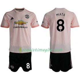 Divisa di Calcio Manchester United Mata 8 Bambino Trasferta 2018/2019